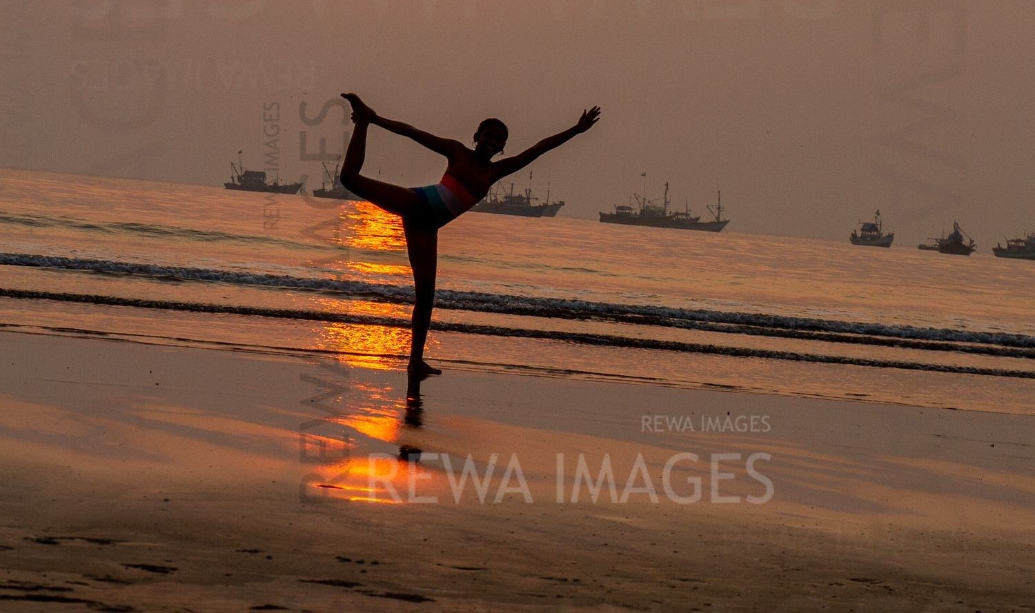 Gymnastics at the Sunset