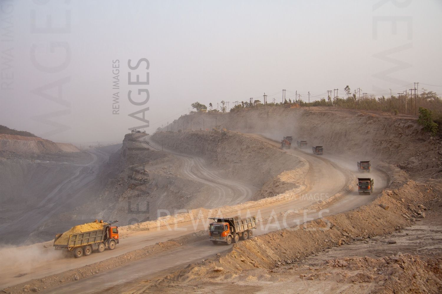 Coal mining in Singrauli