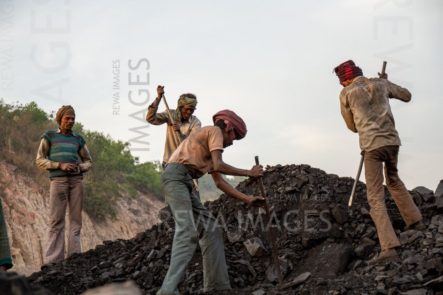 Coal miners in Singrauli
