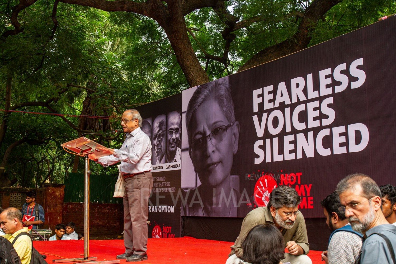 Gauri Lankesh - Fearless Voices Silenced. Delhi, September 2017