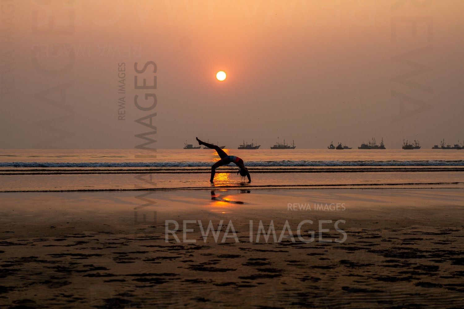 Gymnastics at the Sunset