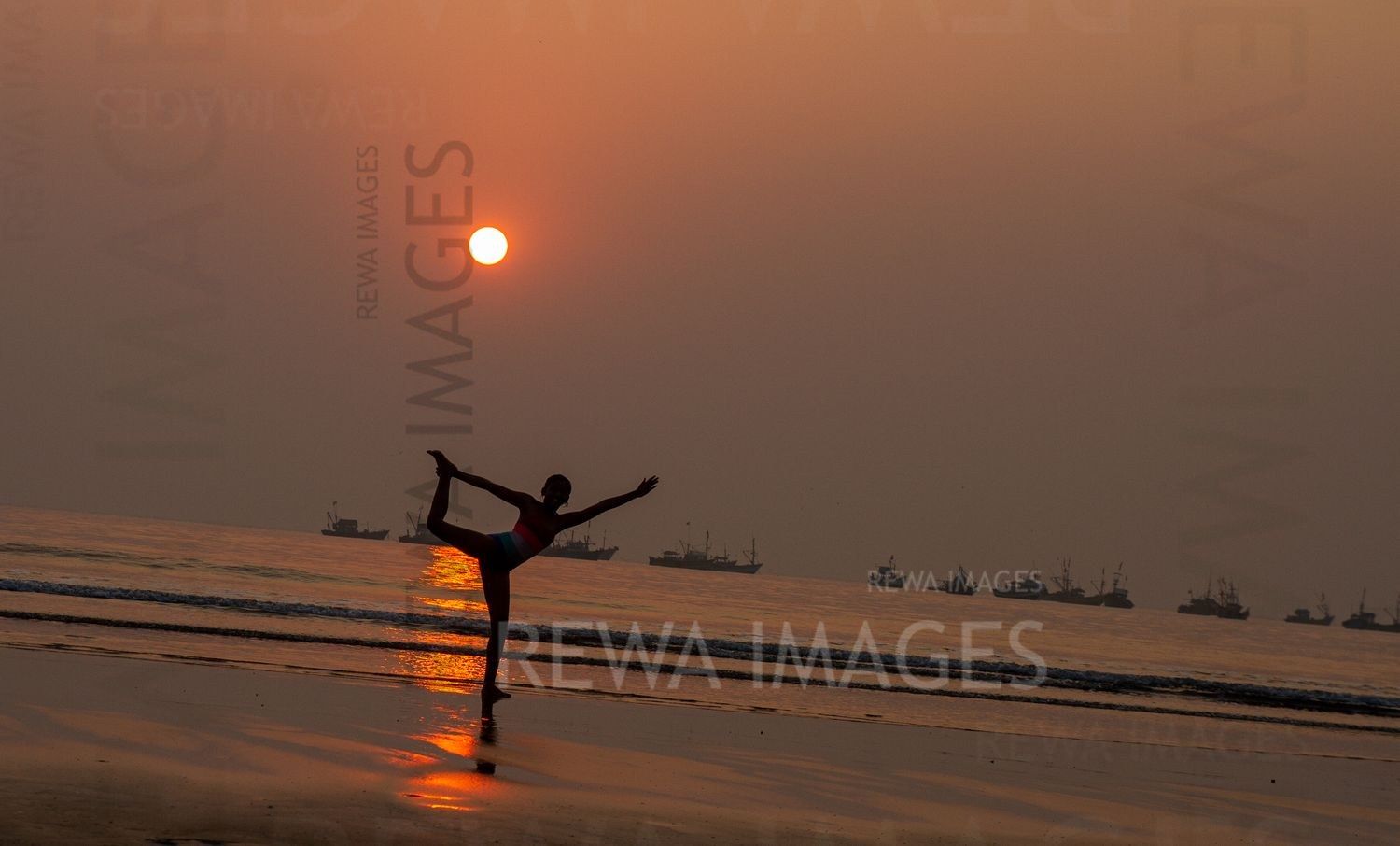 Gymnastics at the Sunset