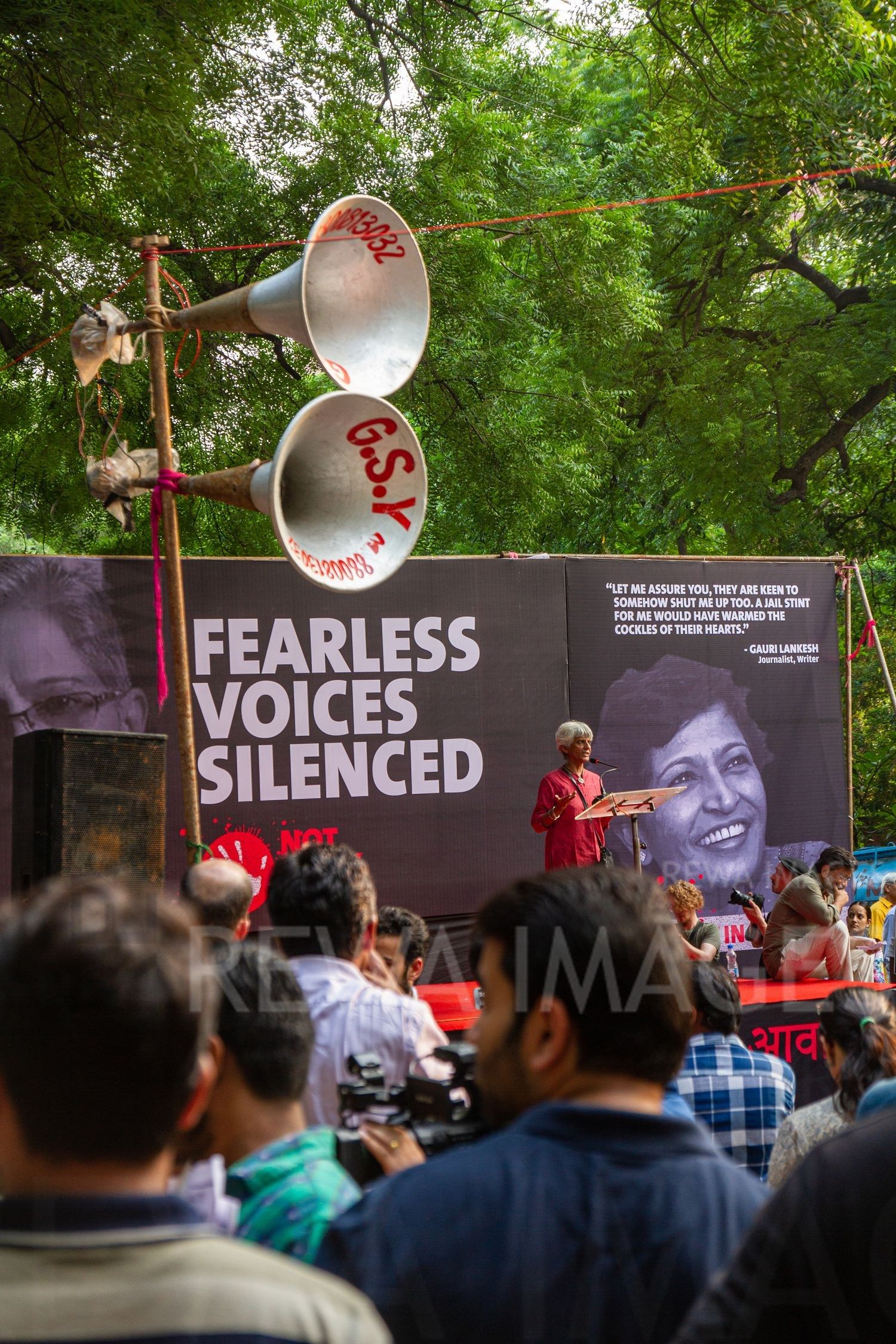 Gauri Lankesh - Fearless Voices Silenced. Delhi, September 2017