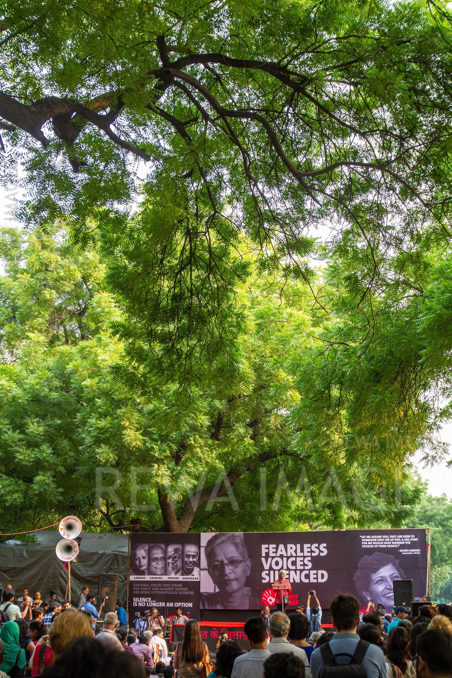 Gauri Lankesh - Fearless Voices Silenced. Delhi, September 2017