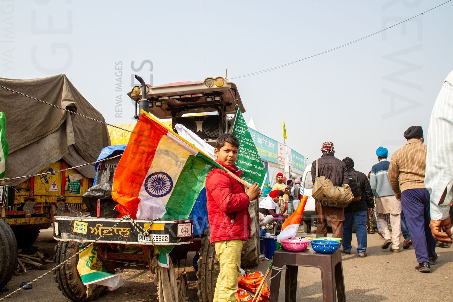 The 2020–2021 Indian farmers' protest against three farm acts passed by the Parliament of India in September 2020.