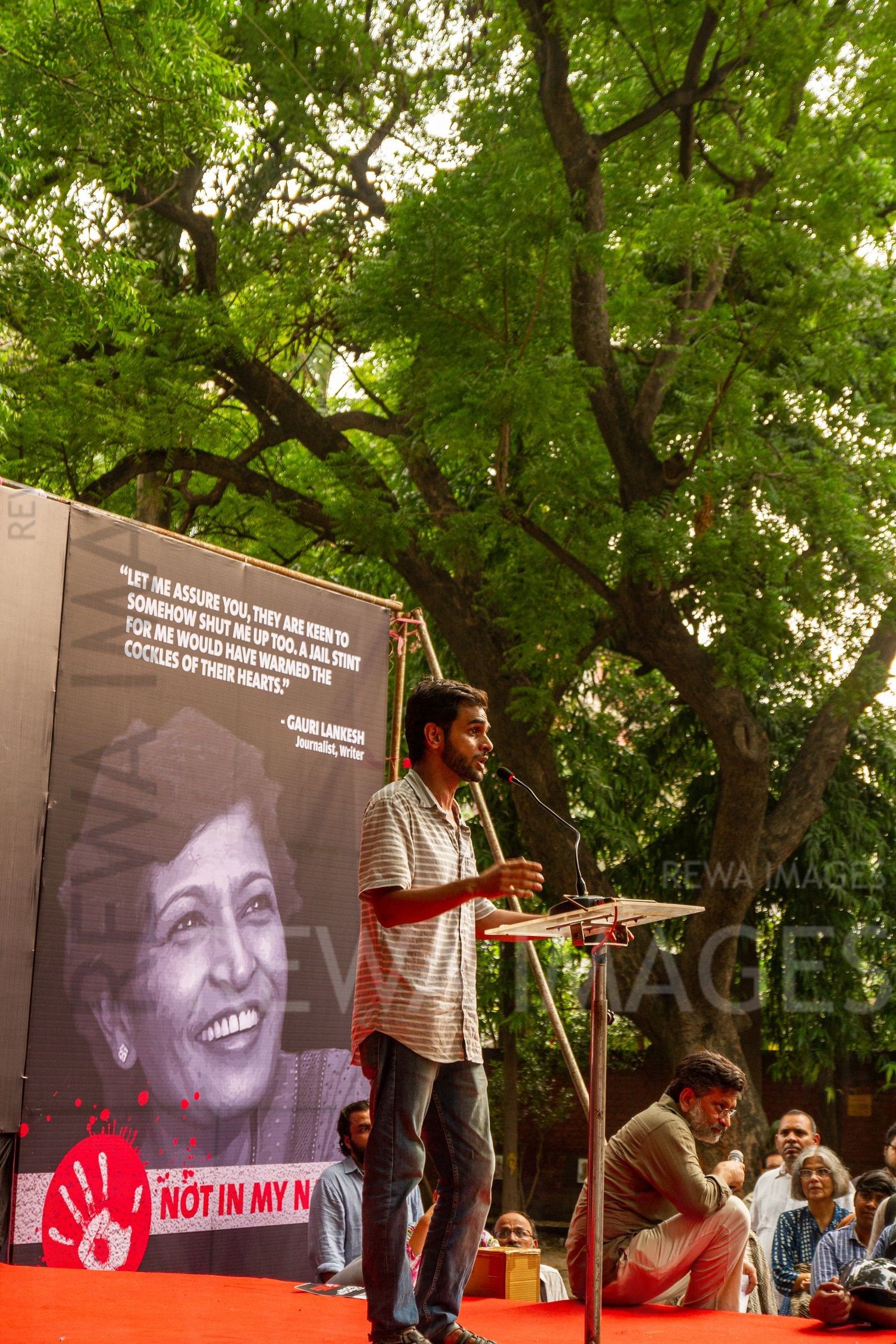 Gauri Lankesh - Fearless Voices Silenced. Delhi, September 2017