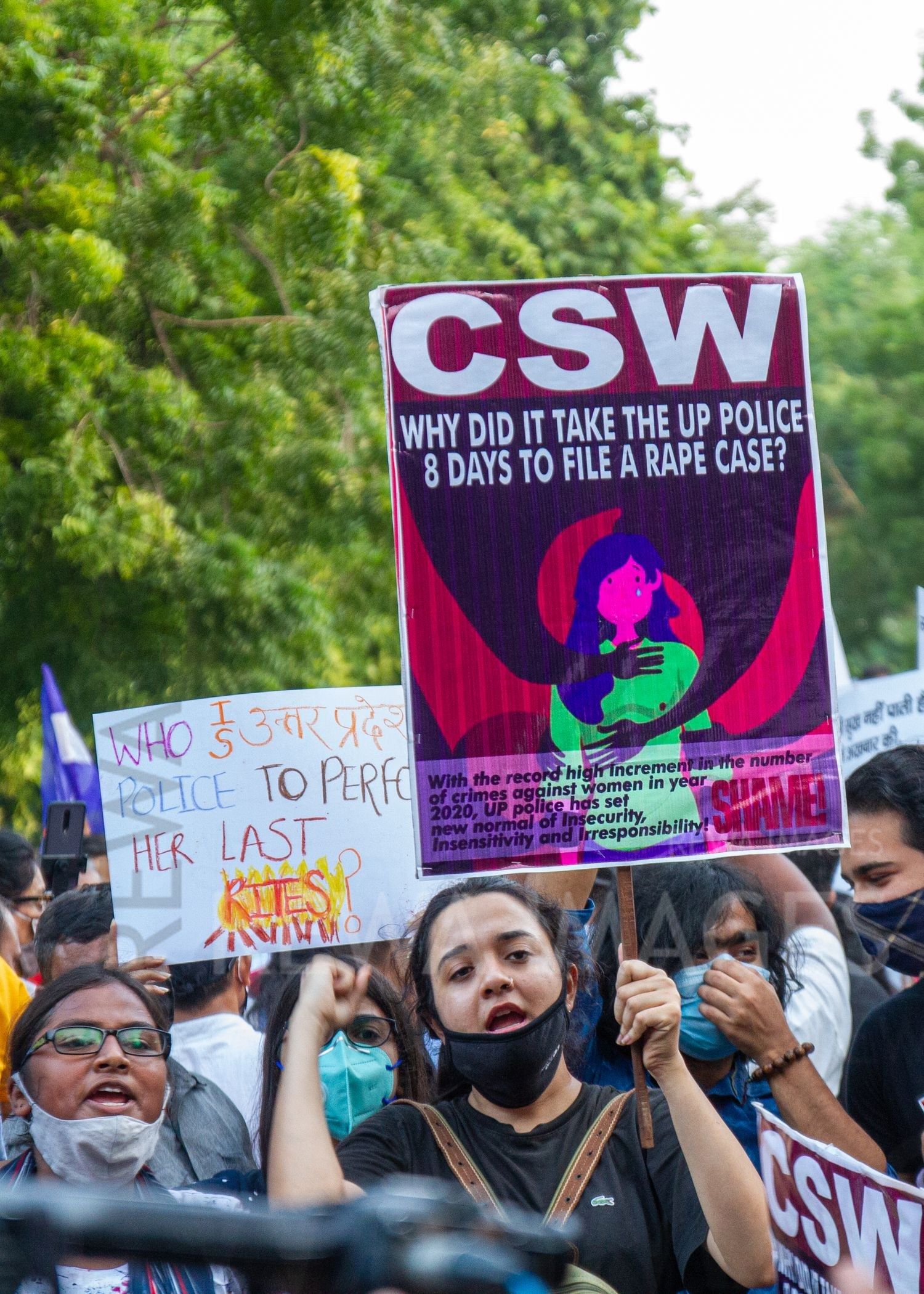 Protests against 2020 Hathras rape case