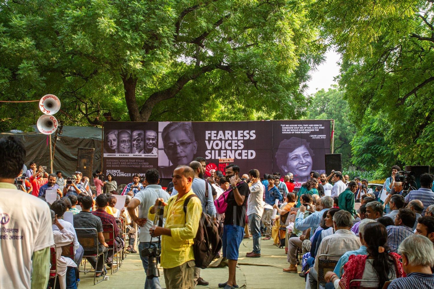 Gauri Lankesh - Fearless Voices Silenced. Delhi, September 2017