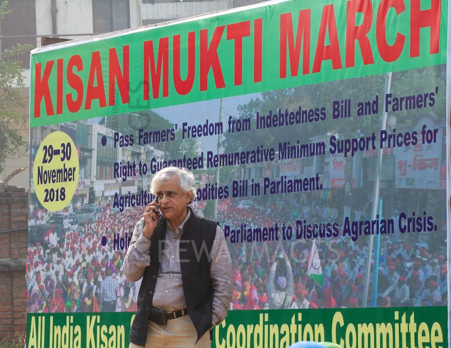 P Sainath at Kisan Mukti March 2018 New Delhi