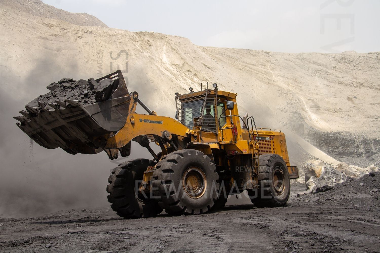 Coal miniing in Singrauli