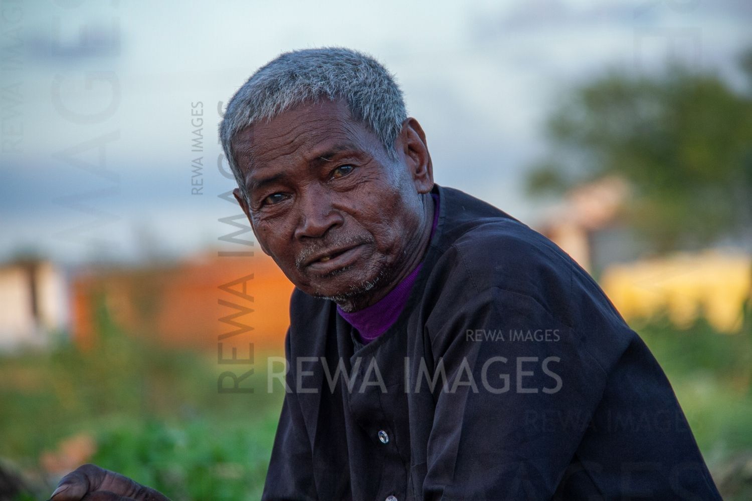 Baiga tribe elder near Sasan coal project in Singrauli