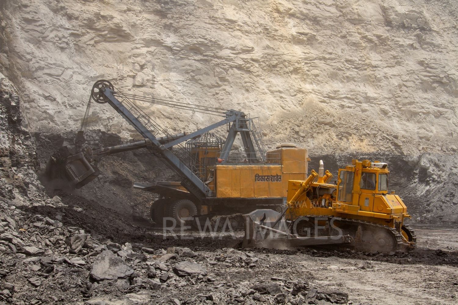 Coal mining in Singrauli