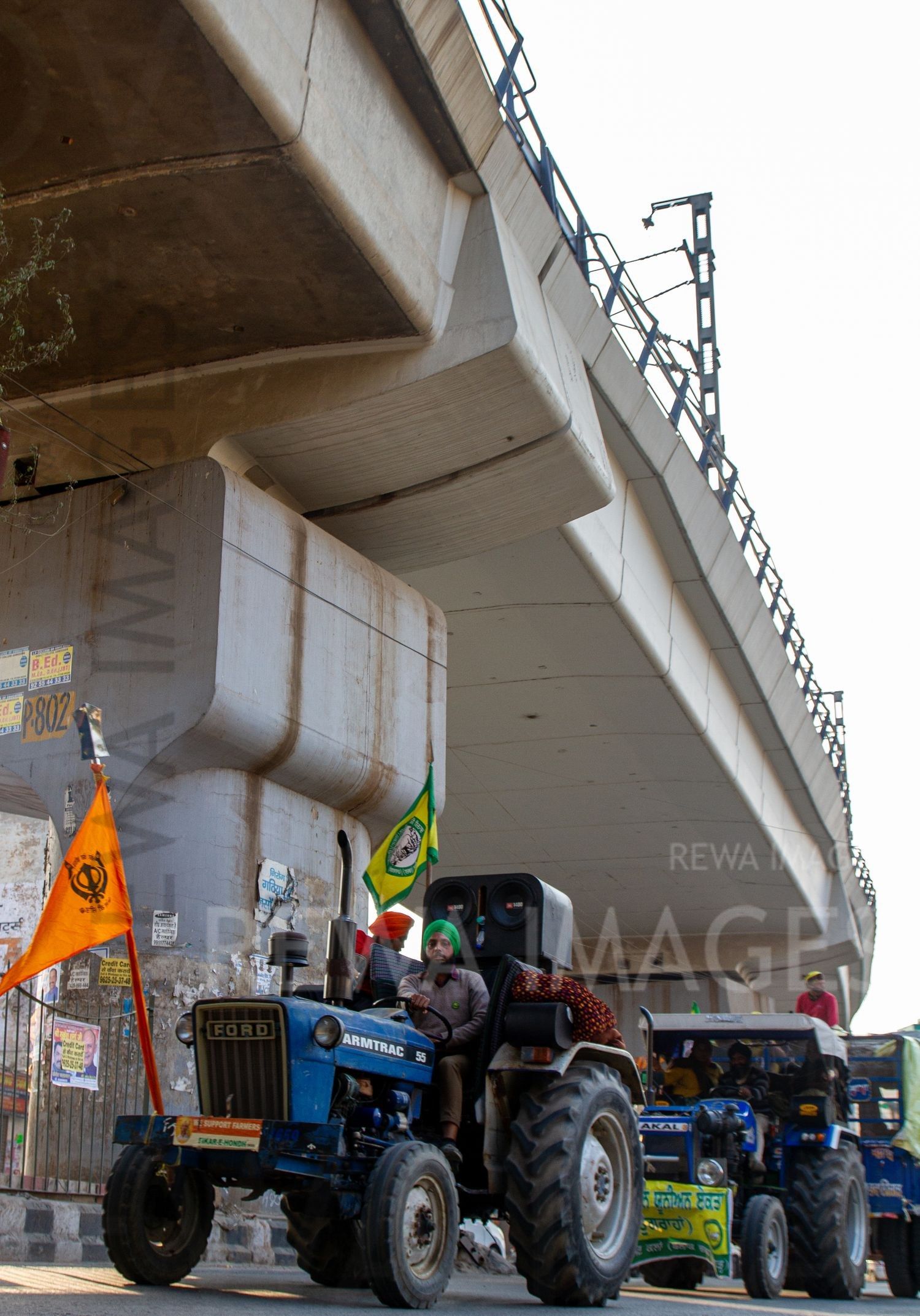 Large tractor rally on the Republic Day, January 26, 2021, as part of a protest against the now-repealed farm laws.