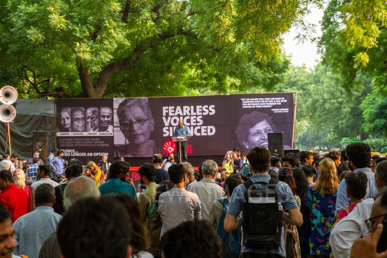 Gauri Lankesh - Fearless Voices Silenced. Delhi, September 2017