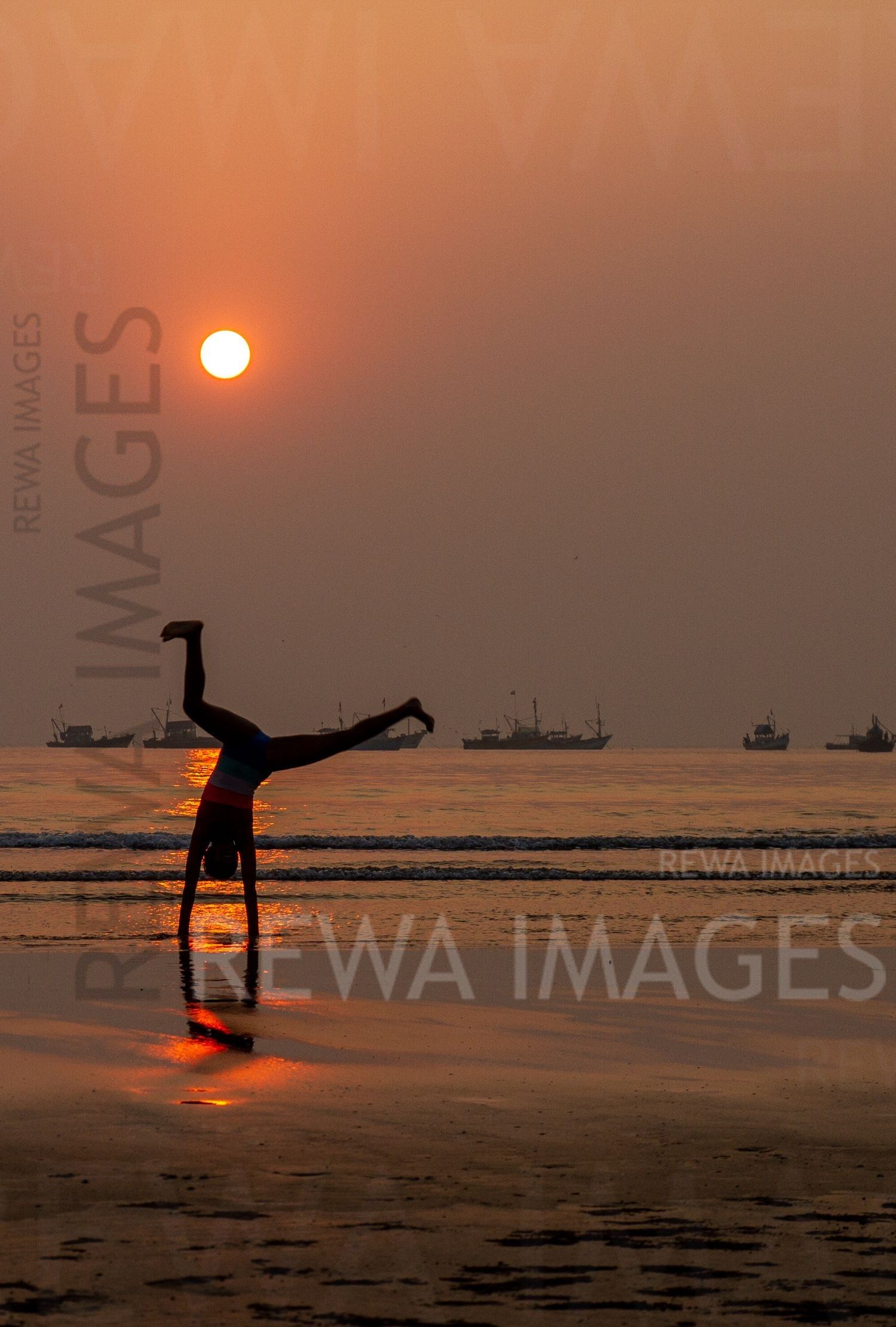 Gymnastics at the Sunset