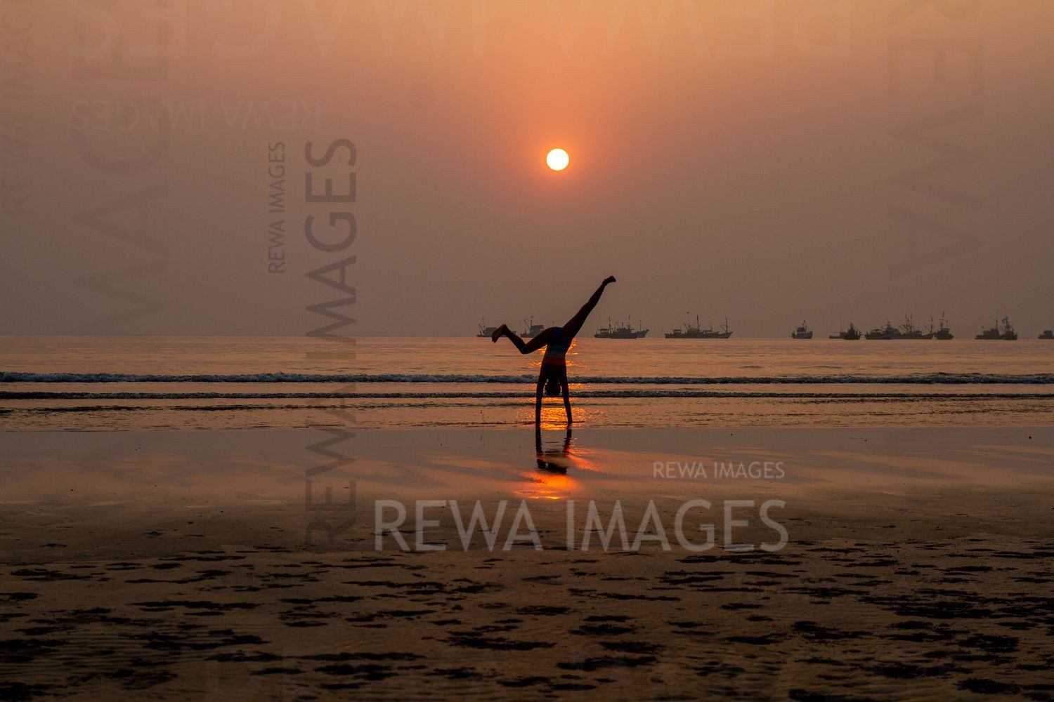 Gymnastics at the Sunset