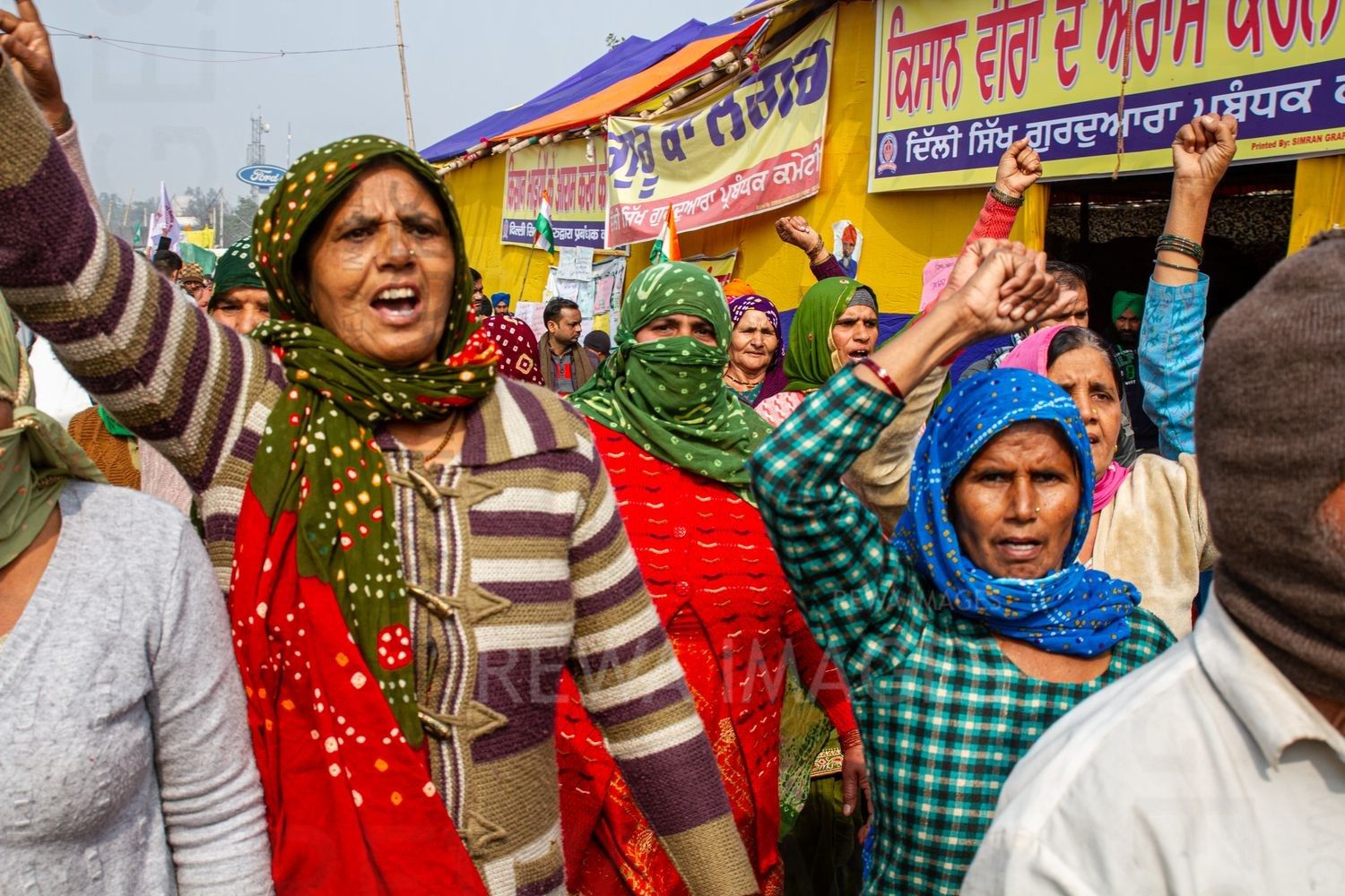The 2020–2021 Indian farmers' protest against three farm acts passed by the Parliament of India in September 2020.