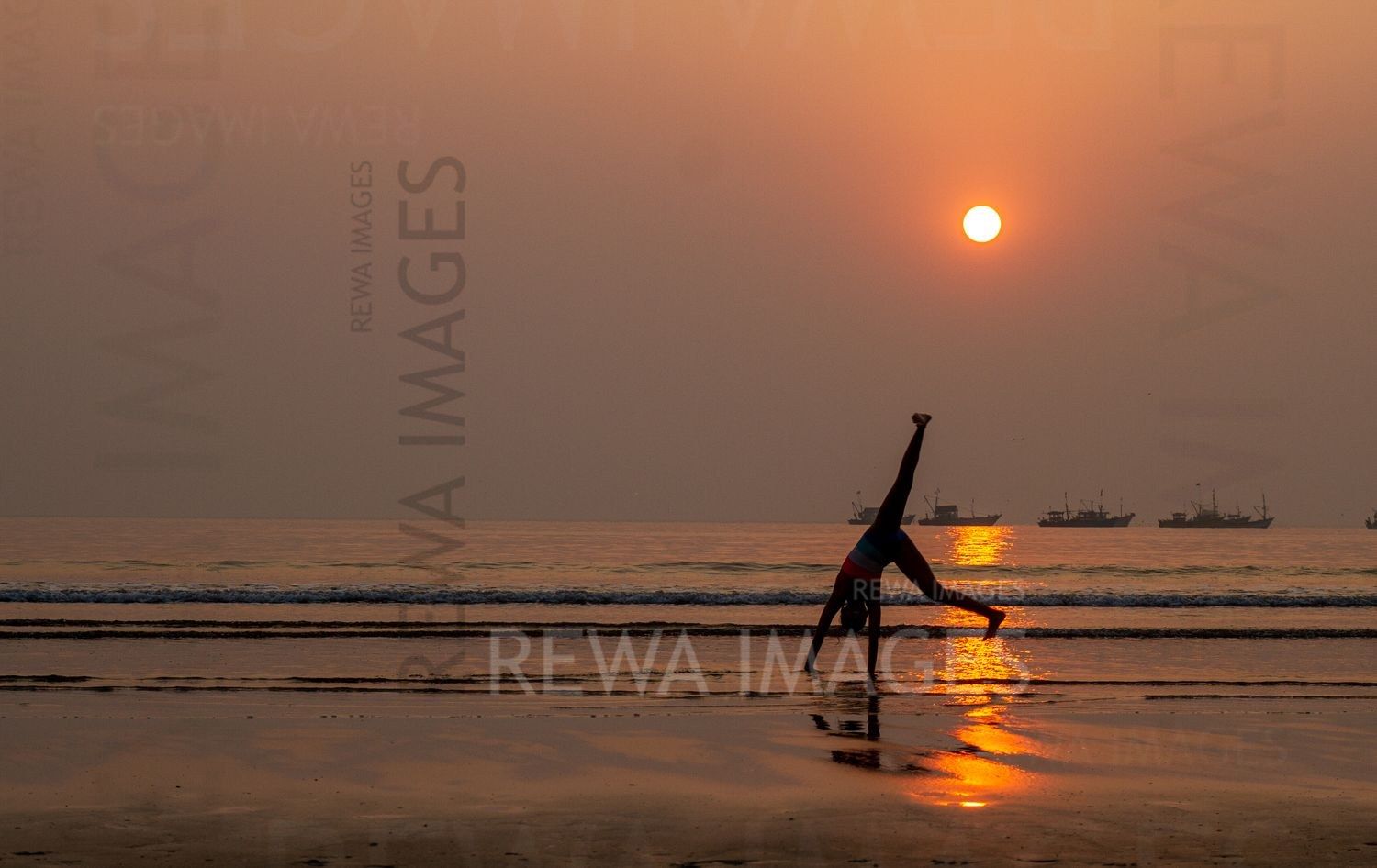 Gymnastics at the Sunset