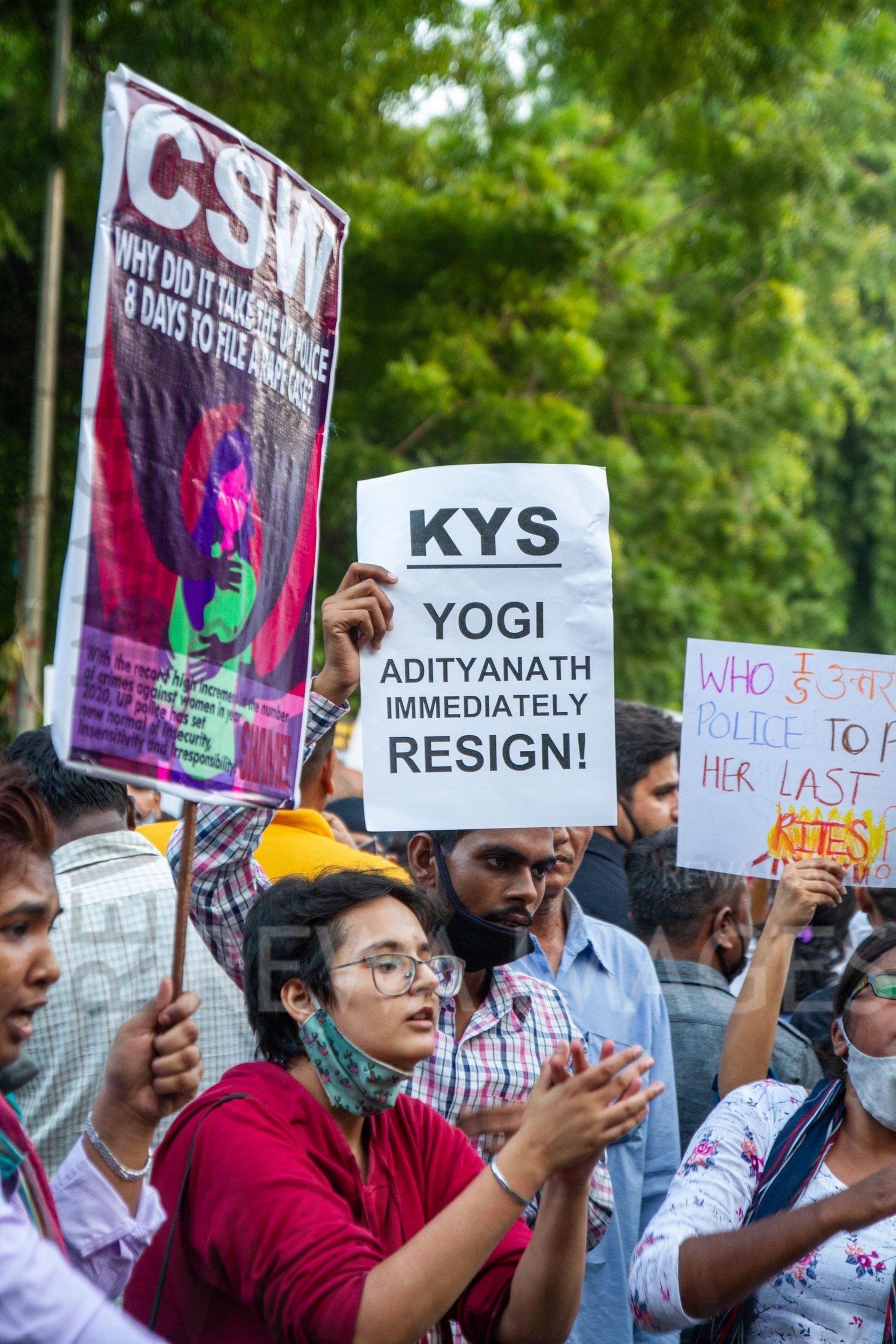 Protests against 2020 Hathras rape case