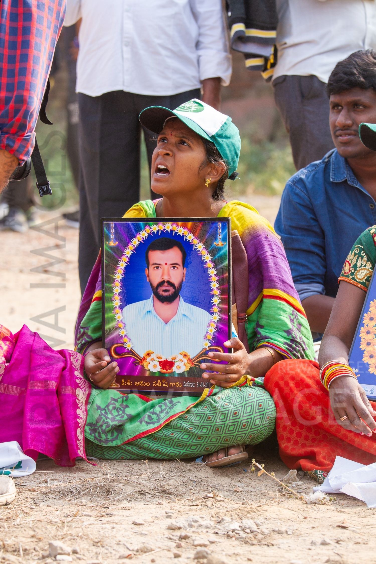 Families of farm suicide victims at the Kisan Mukti March 2018 New Delhi