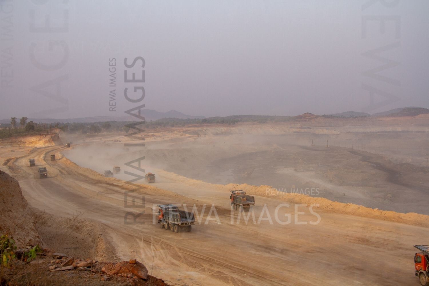 Coal miniing in Singrauli