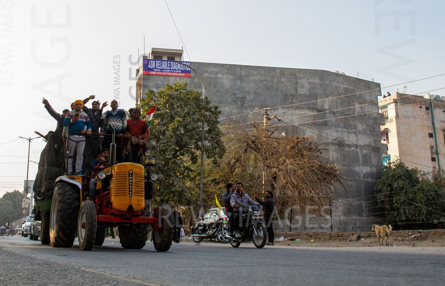 Large tractor rally on the Republic Day, January 26, 2021, as part of a protest against the now-repealed farm laws.