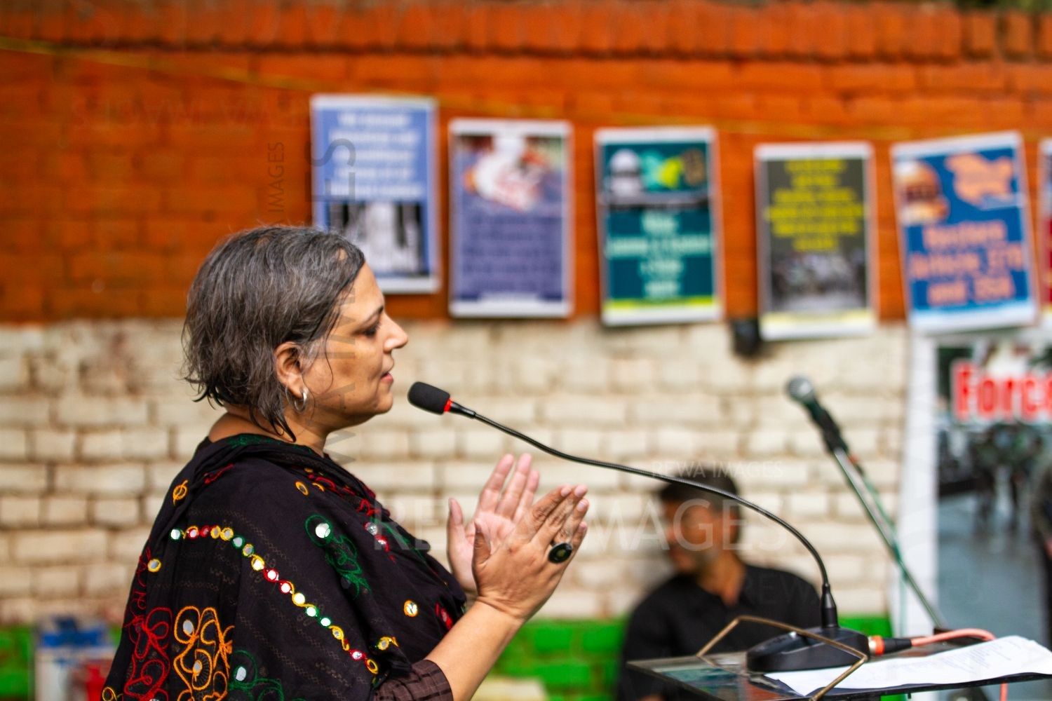 Citizens protest at Jantar Mantar, New Delhi in October 2019 against the “75 days of lockdown in Kashmir” after the amendment to Article 370 and 35A.