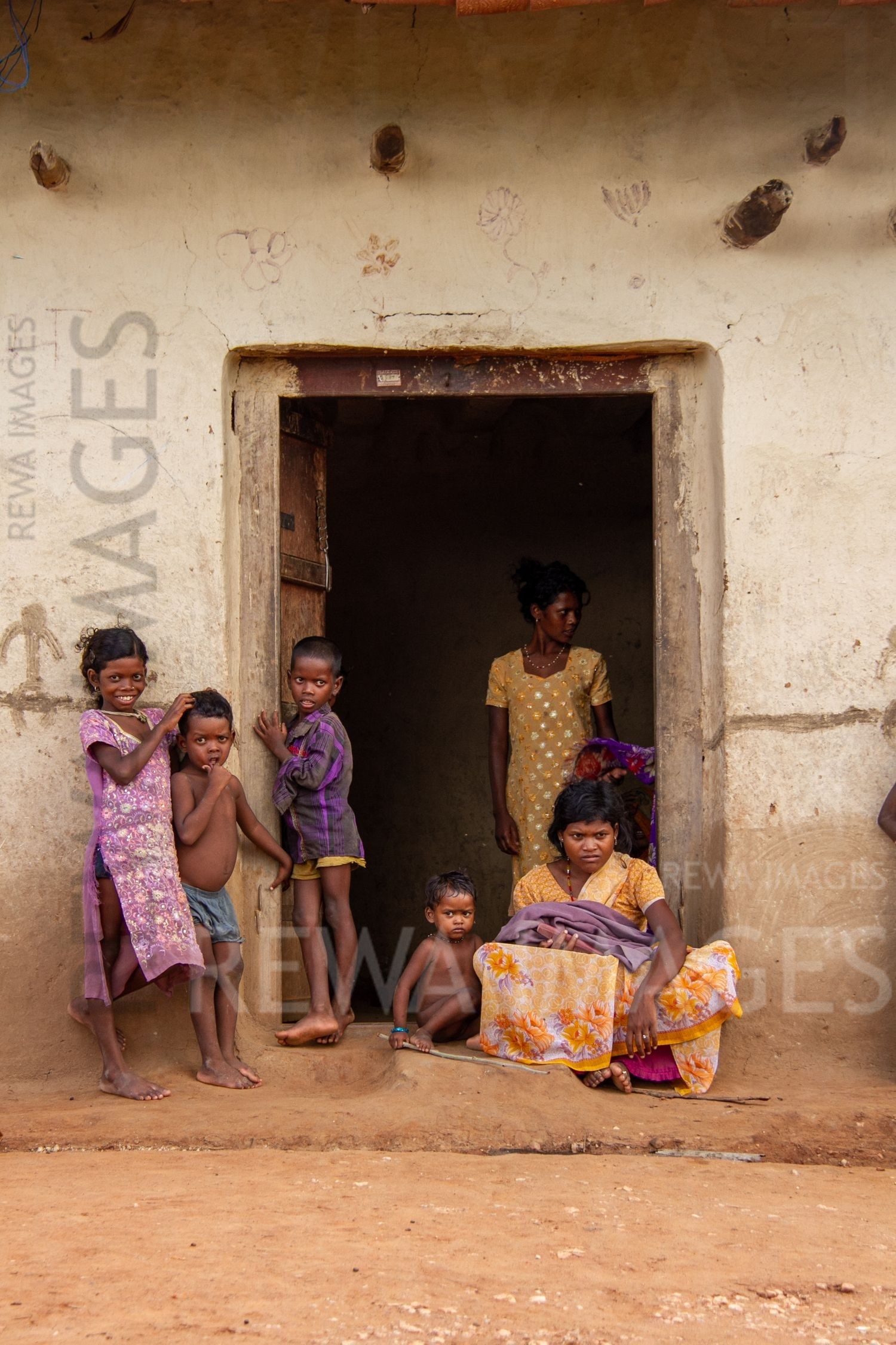 Baiga family near Sasan coal project in Singrauli