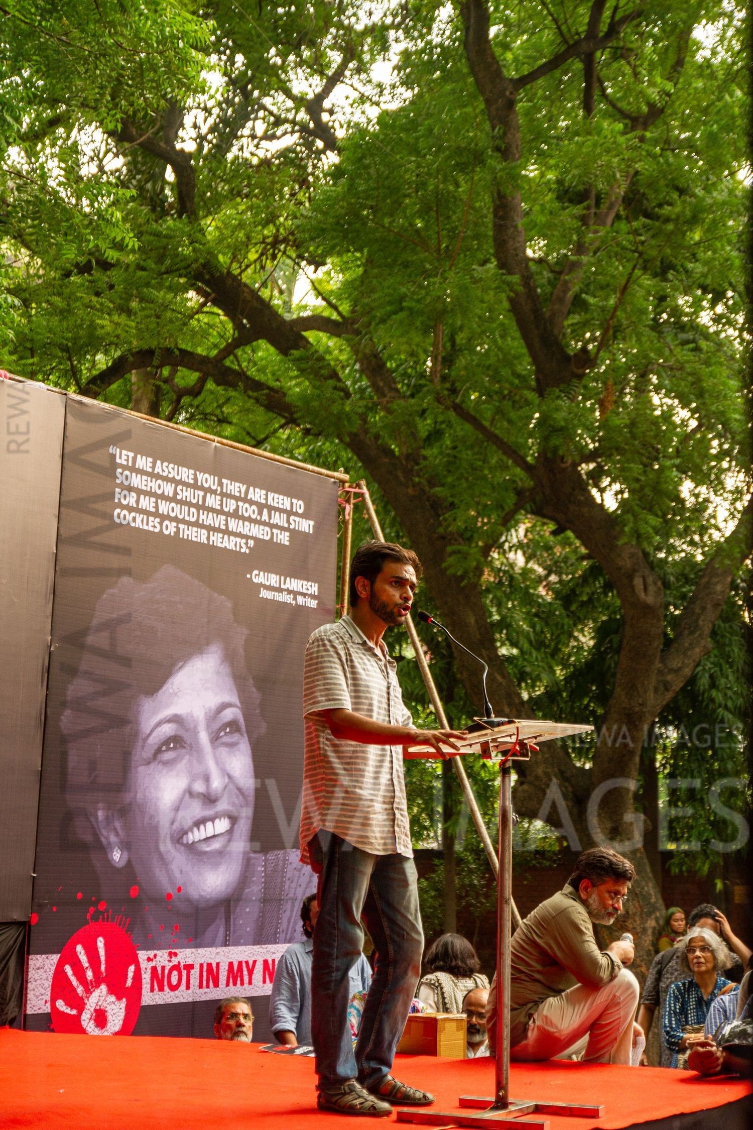 Gauri Lankesh - Fearless Voices Silenced. Delhi, September 2017