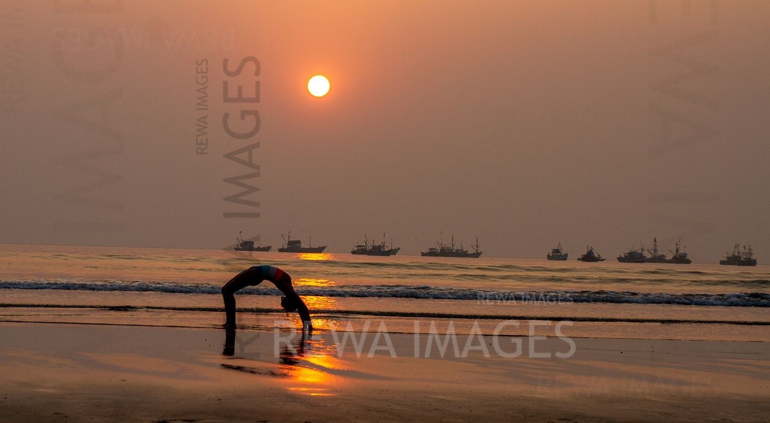 Gymnastics at the Sunset