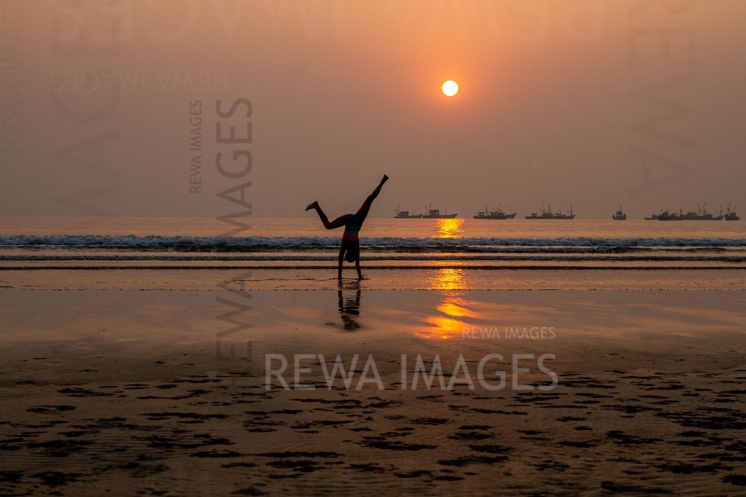 Gymnastics at the Sunset
