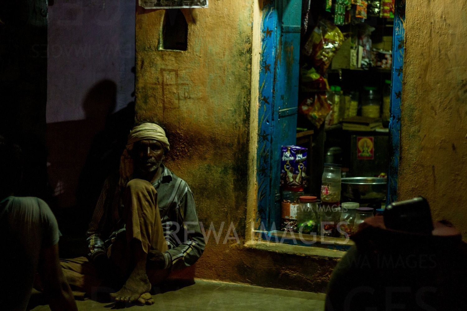 Rural India at night