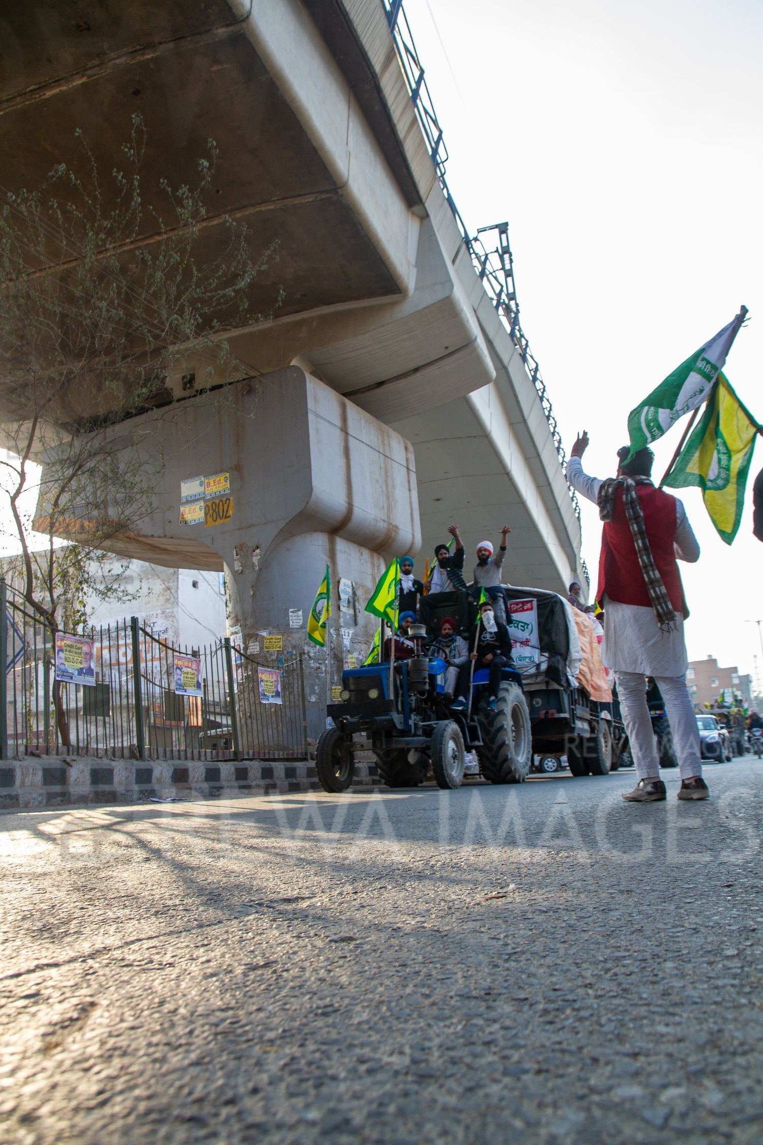 Large tractor rally on the Republic Day, January 26, 2021, as part of a protest against the now-repealed farm laws.