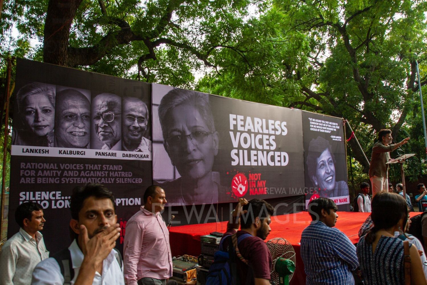 Gauri Lankesh - Fearless Voices Silenced. Delhi, September 2017