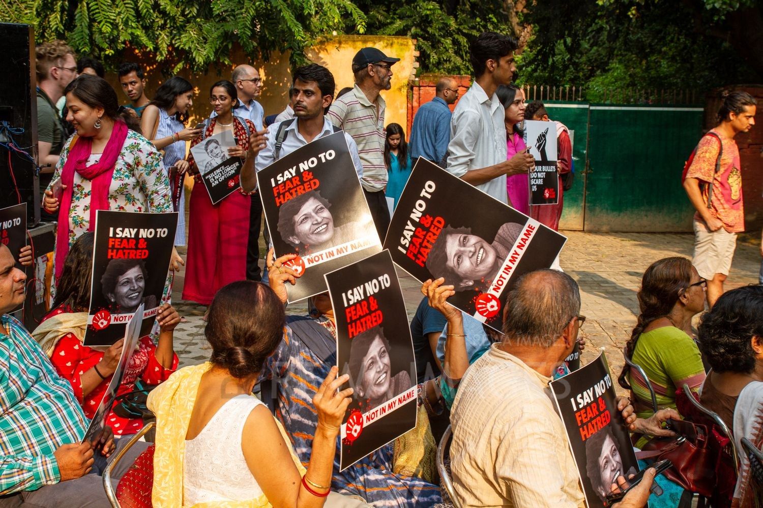 Gauri Lankesh - Fearless Voices Silenced. Delhi, September 2017