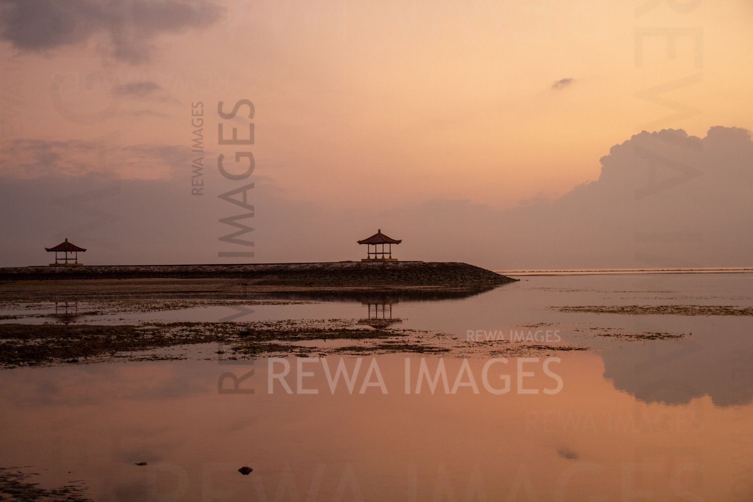 Fisherman at the sunrise