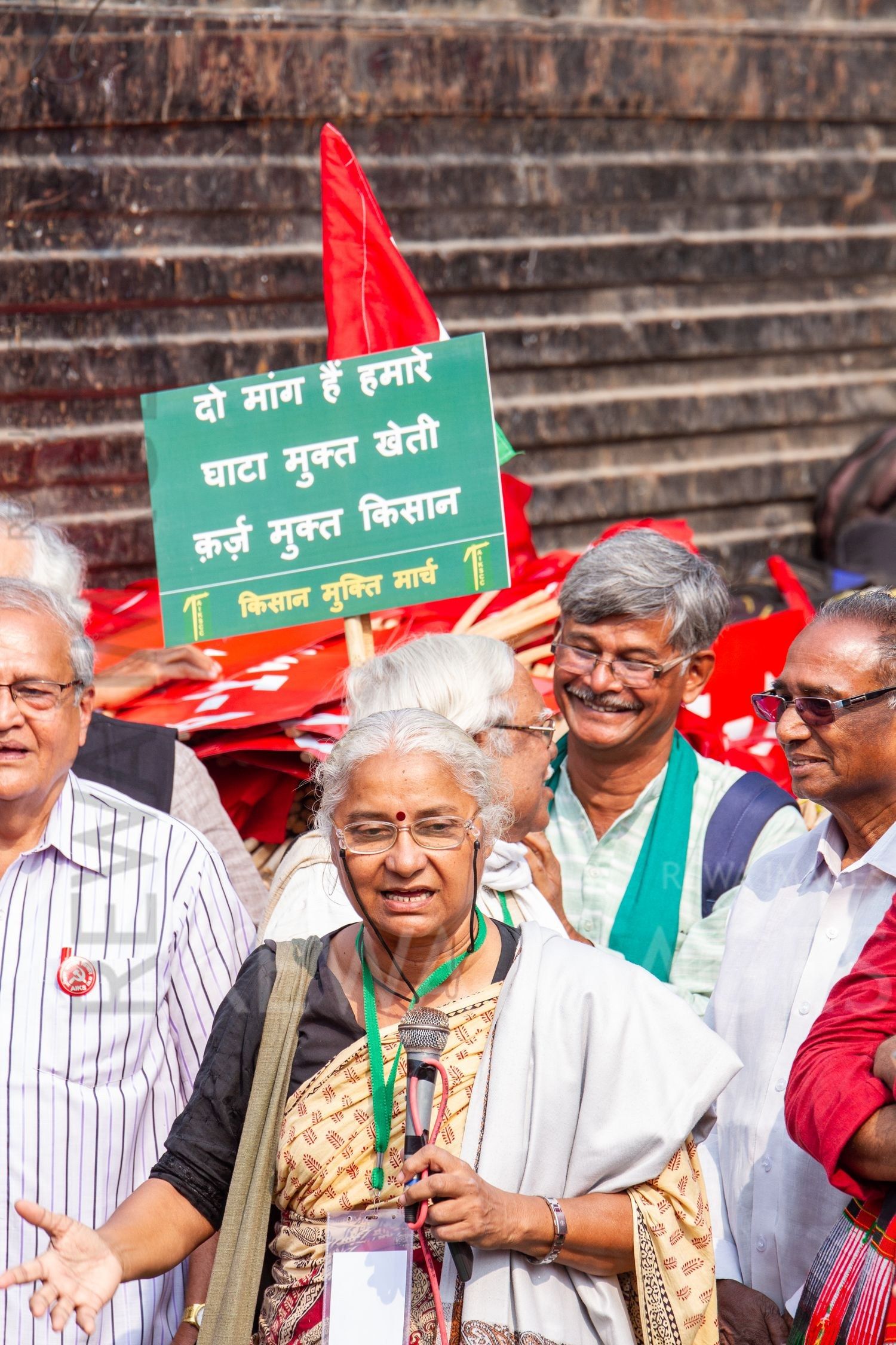 Medha Patkar at Kisan Mukti March of 2018, New Delhi