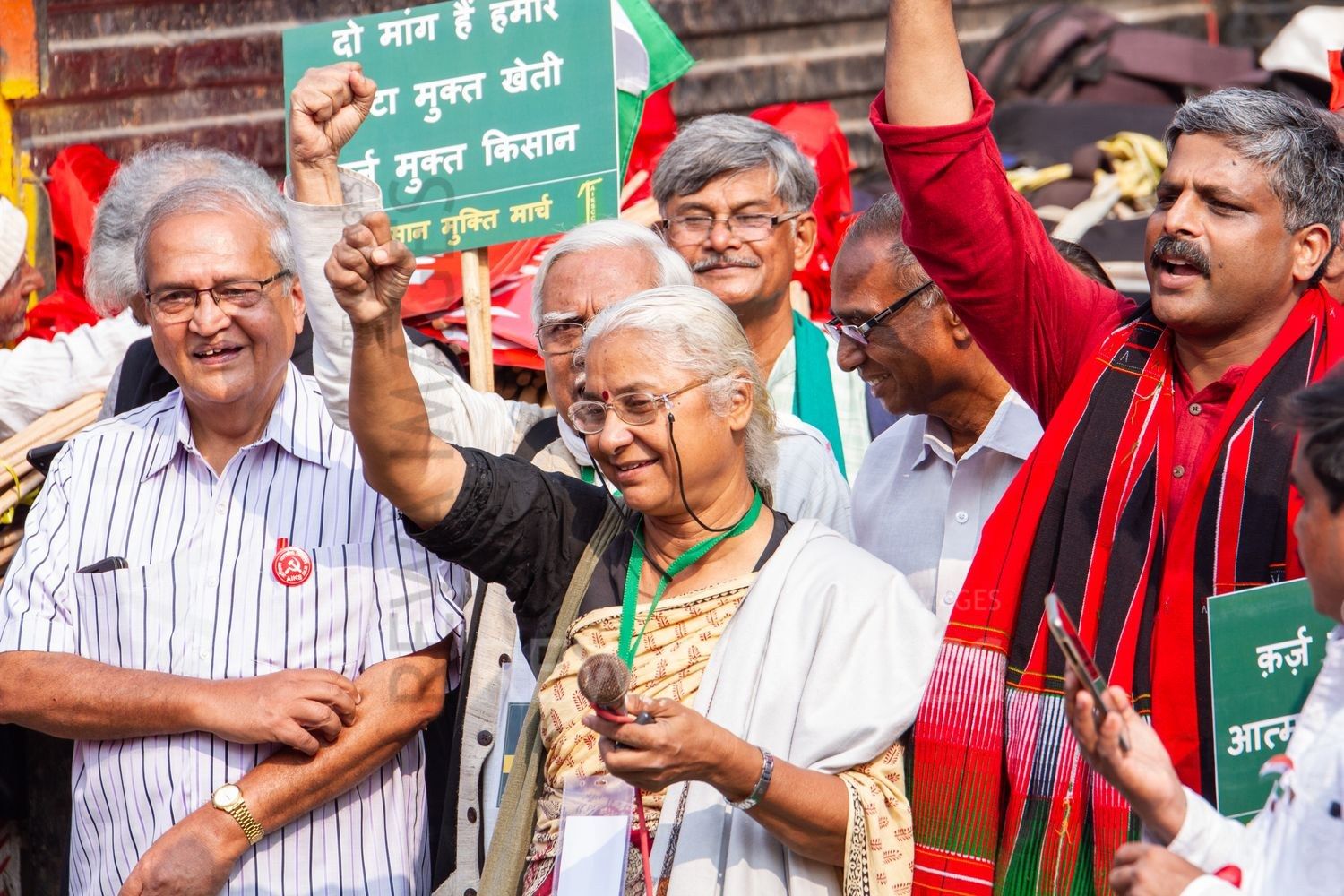 Medha Patkar at Kisan Mukti March of 2018, New Delhi