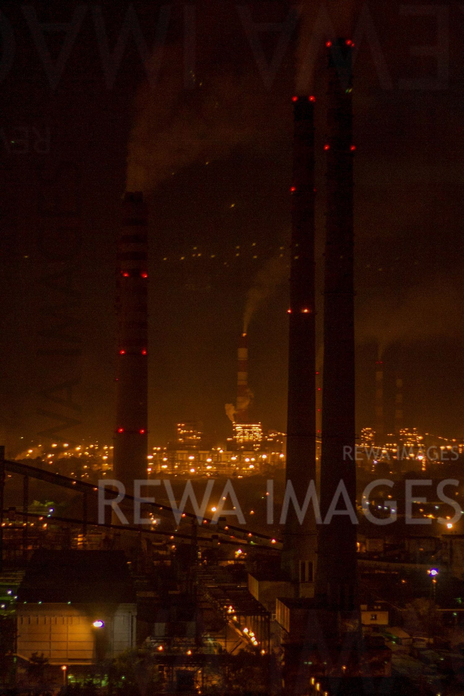 Singrauli Coal Projects at night