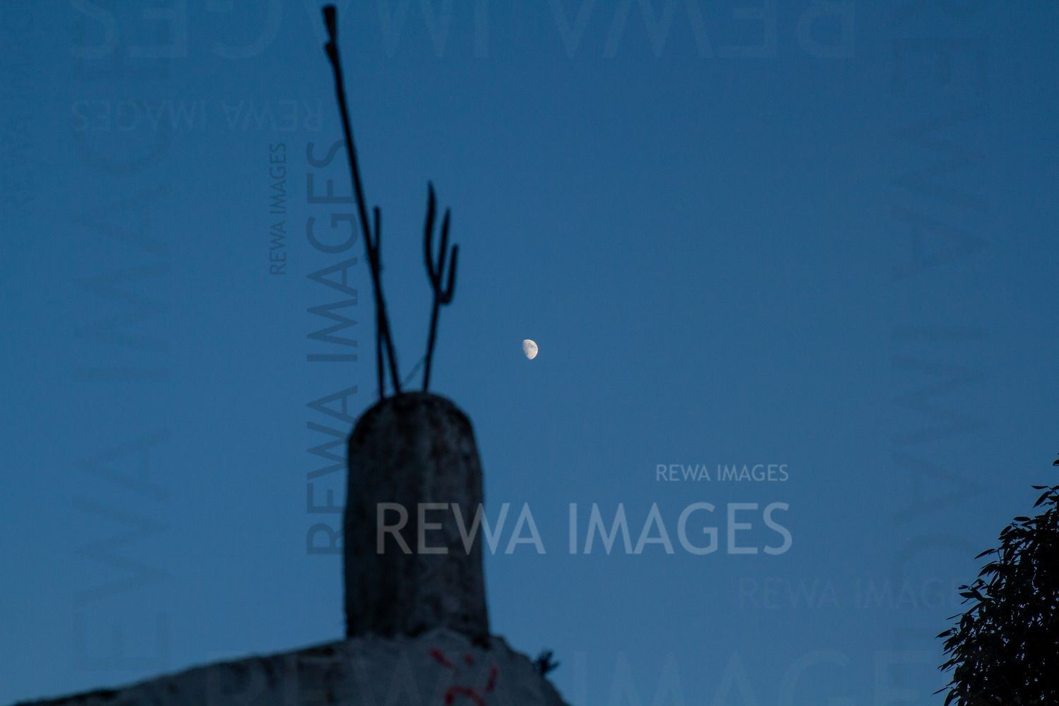 Trishul and Crescent