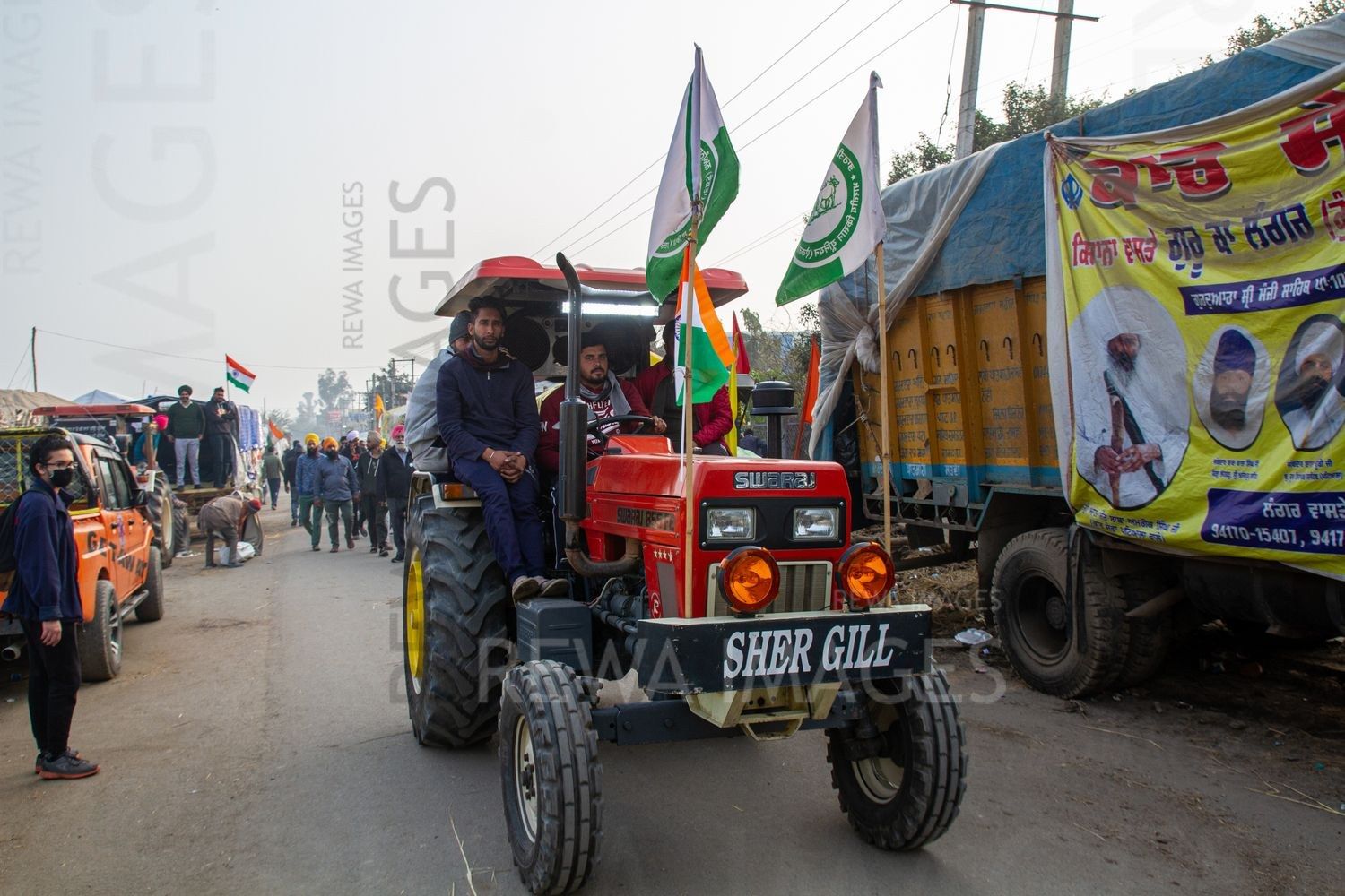 The 2020–2021 Indian farmers' protest against three farm acts passed by the Parliament of India in September 2020.
