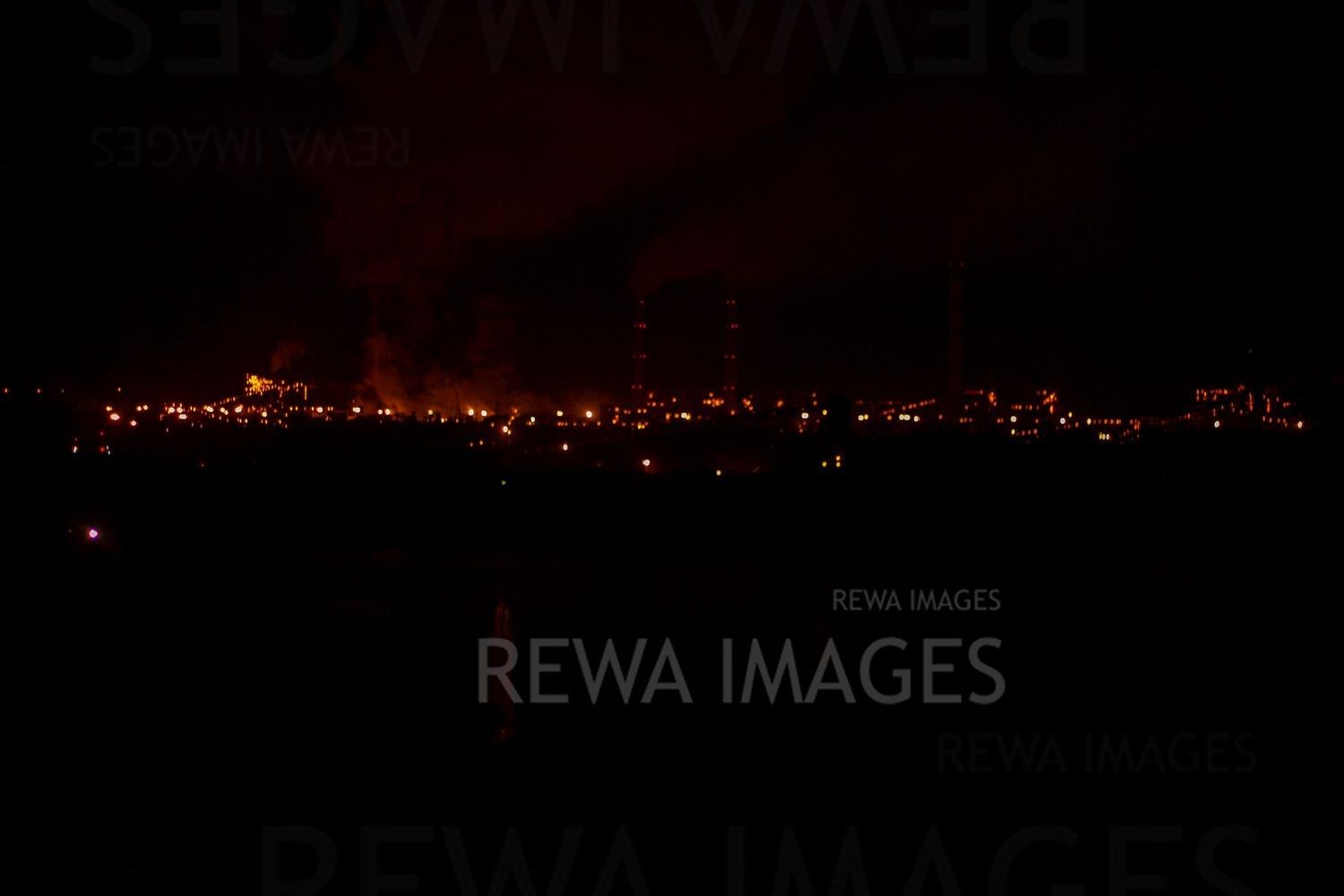 Singrauli Coal Projects at night