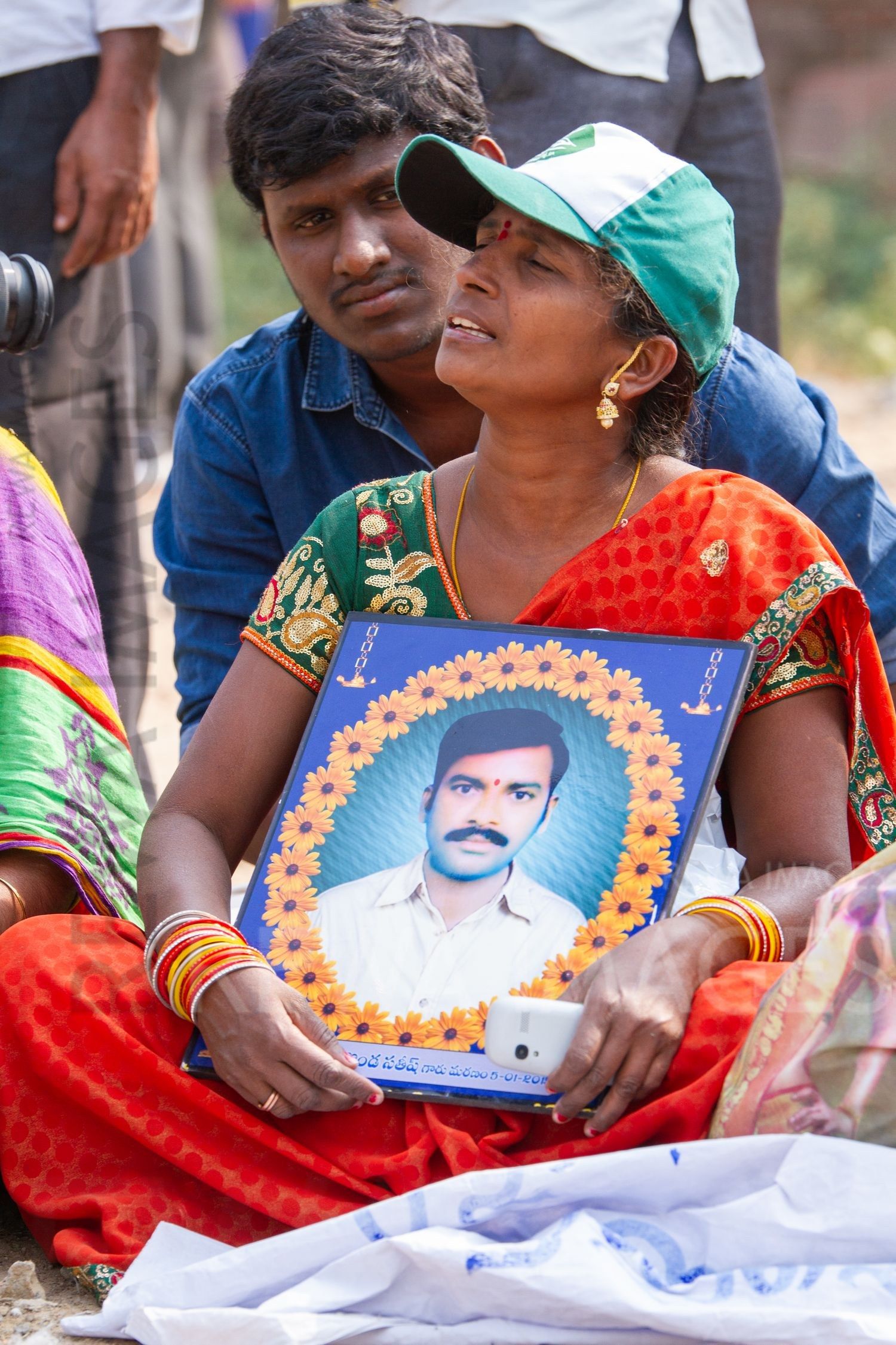 Families of farm suicide victims at the Kisan Mukti March 2018 New Delhi